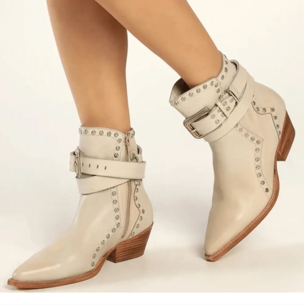 Free People Boots Women 39.5 (9.5) Billy after glow Pointed ankle western vegan
